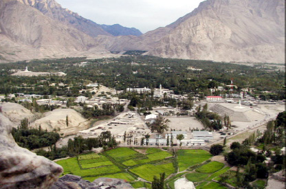 A view of Skardu Town from the Fort.